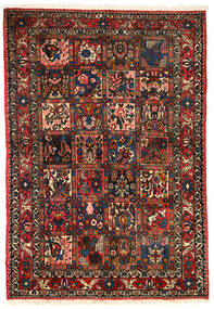  Bakhtiar Collectible Tæppe 101X151 Ægte Orientalsk Håndknyttet Mørkebrun/Mørkerød (Uld, Persien/Iran)