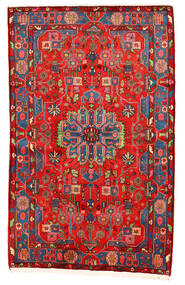  Nahavand Old Tæppe 159X250 Ægte Orientalsk Håndknyttet Mørkerød/Rød (Uld, Persien/Iran)