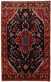  Nahavand Tæppe 134X221 Ægte Orientalsk Håndknyttet Mørkebrun/Mørkerød (Uld, Persien/Iran)