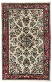  Sarough Sherkat Farsh Tæppe 130X200 Ægte Orientalsk Håndknyttet Mørkegrå/Sort (Uld/Silke, Persien/Iran)
