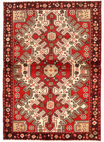  Rudbar Tæppe 108X155 Ægte Orientalsk Håndknyttet Mørkerød/Mørkebrun (Uld, Persien/Iran)