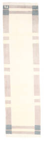  Gabbeh Indisk Tæppe 83X300 Ægte Moderne Håndknyttet Tæppeløber Beige/Hvid/Creme (Uld, Indien)