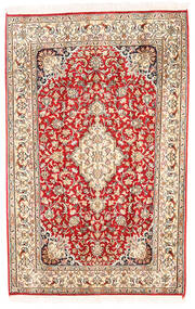  Kashmir Pure Silke Tæppe 80X125 Ægte Orientalsk Håndknyttet Lysebrun/Beige (Silke, Indien)