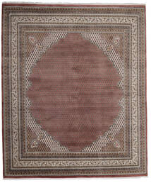  Mir Indisk Tæppe 255X303 Ægte Orientalsk Håndknyttet Lysegrå/Brun Stort (Uld, Indien)
