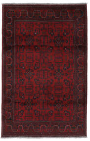  Afghan Khal Mohammadi Tæppe 126X195 Ægte Orientalsk Håndknyttet Mørkerød (Uld, Afghanistan)
