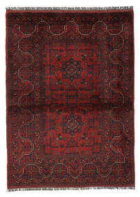  Afghan Khal Mohammadi Tæppe 102X140 Ægte Orientalsk Håndknyttet Sort (Uld, Afghanistan)
