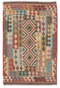  Kelim Afghan Old Style Tæppe 100X150 Ægte Orientalsk Håndvævet Mørkebrun/Lysebrun (Uld, Afghanistan)