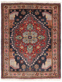  Ghashghai Tæppe 68X88 Ægte Orientalsk Håndknyttet Mørkebrun/Mørkelilla (Bomuld, Persien/Iran)