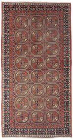  Antik Khotan Ca. 1900 Tæppe 190X333 Ægte Orientalsk Håndknyttet Mørkebrun/Sort (Uld, Kina)