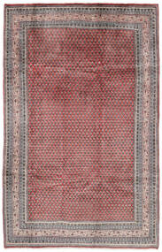 Sarough Mir Tæppe 188X290 Ægte Orientalsk Håndknyttet Mørkerød/Mørkebrun/Sort (Uld, Persien/Iran)