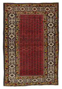  Antik Shirvan Ca. 1900 Tæppe 115X170 Ægte Orientalsk Håndknyttet Sort/Mørkebrun (Uld, Azarbaijan/Rusland)