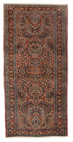  Lillian Ca. 1900 Tæppe 100X200 Ægte Orientalsk Håndknyttet Mørkebrun/Sort (Uld, Persien/Iran)