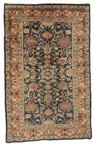  Antik Lillian Ca. 1900 Tæppe 126X200 Ægte Orientalsk Håndknyttet Mørkebrun/Sort (Uld, Persien/Iran)