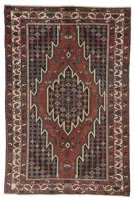  Persisk Antik Mazlagan Ca. 1930 Tæppe 135X202 Sort/Mørkerød (Uld, Persien/Iran)
