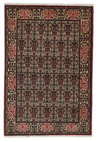  Abadeh Tæppe 100X150 Ægte Orientalsk Håndknyttet Sort/Mørkebrun (Uld, Persien/Iran)