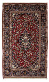  Keshan Tæppe 195X320 Ægte Orientalsk Håndknyttet Sort/Mørkebrun (Uld, Persien/Iran)