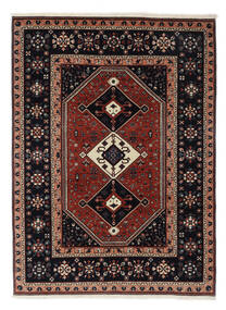  Meimeh Tæppe 174X242 Ægte Orientalsk Håndknyttet Sort/Mørkebrun (Uld, Persien/Iran)