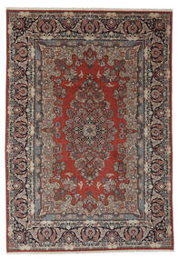  Sarough Tæppe 243X354 Ægte Orientalsk Håndknyttet Mørkebrun/Sort (Uld, Persien/Iran)