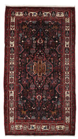  Nahavand Old Tæppe 170X308 Ægte Orientalsk Håndknyttet Sort/Mørkebrun (Uld, Persien/Iran)