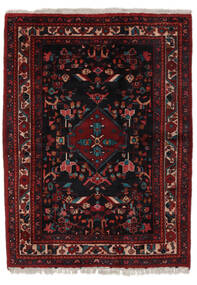  Nahavand Tæppe 165X220 Ægte Orientalsk Håndknyttet Sort/Mørkebrun (Uld, Persien/Iran)