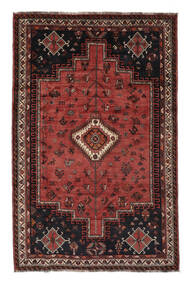  Shiraz Tæppe 174X270 Ægte Orientalsk Håndknyttet Sort/Mørkerød (Uld, )