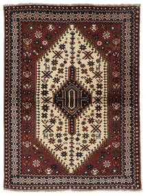  Shiraz Tæppe 115X150 Ægte Orientalsk Håndknyttet Sort/Mørkebrun (Uld, Persien/Iran)
