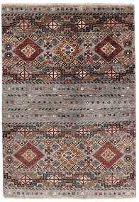 Shabargan Tæppe 104X149 Ægte Orientalsk Håndknyttet Mørkebrun/Sort (Uld, Afghanistan)
