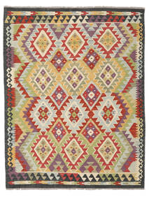  Kelim Afghan Old Style Tæppe 155X197 Ægte Orientalsk Håndvævet Orange/Mørkerød (Uld, )