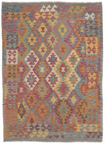  Kelim Afghan Old Style Tæppe 169X229 Ægte Orientalsk Håndvævet Mørkebrun/Mørkerød (Uld, Afghanistan)