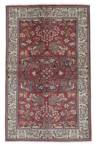  Sarough Sherkat Farsh Tæppe 135X215 Ægte Orientalsk Håndknyttet Sort/Mørkebrun (Uld, Persien/Iran)