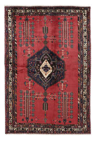  Afshar Tæppe 164X240 Ægte Orientalsk Håndknyttet Sort/Mørkebrun (Uld, Persien/Iran)