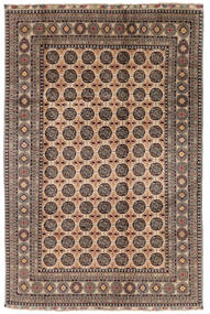  Kunduz Tæppe 195X289 Ægte Orientalsk Håndknyttet Mørkebrun/Sort/Brun (Uld, Afghanistan)