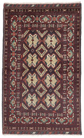  Kunduz Tæppe 95X150 Ægte Orientalsk Håndknyttet Sort/Mørkebrun (Uld, Afghanistan)