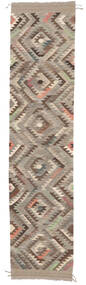  Kelim Ariana Trend Tæppe 87X380 Ægte Moderne Håndvævet Tæppeløber Mørkebrun/Brun (Uld, Afghanistan)