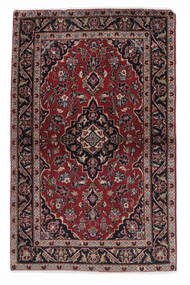  Keshan Tæppe 99X158 Ægte Orientalsk Håndknyttet Sort/Mørkebrun (Uld, Persien/Iran)