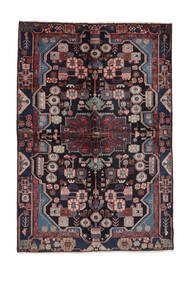  Nahavand Tæppe 151X222 Ægte Orientalsk Håndknyttet Mørkelilla/Sort (Uld, Persien/Iran)