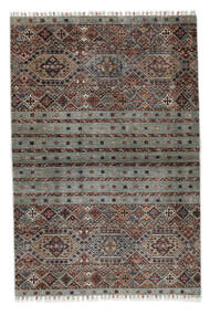  Shabargan Tæppe 103X156 Ægte Orientalsk Håndknyttet Mørkebrun/Sort (Uld, Afghanistan)