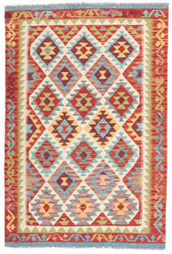  Kelim Afghan Old Style Tæppe 125X185 Ægte Orientalsk Håndvævet Rød/Rust (Uld, Afghanistan)