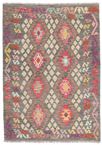  Kelim Afghan Old Style Tæppe 129X180 Ægte Orientalsk Håndvævet Mørkegrå/Mørkebrun (Uld, Afghanistan)