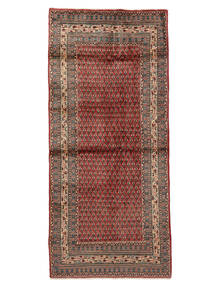  Sarough Mir Tæppe 101X225 Ægte Orientalsk Håndknyttet Tæppeløber Hvid/Creme/Mørkebrun (Uld, Persien/Iran)