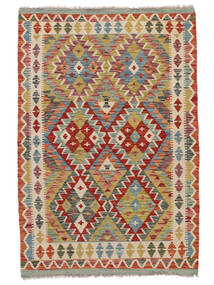 Kelim Afghan Old Style Tæppe 101X149 Ægte Orientalsk Håndvævet Mørkebrun/Hvid/Creme (Uld, Afghanistan)