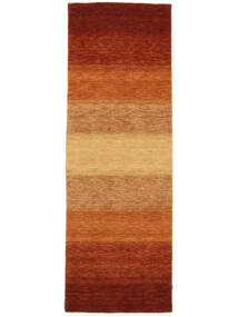  Gabbeh Rainbow - Rust Tæppe 80X240 Moderne Tæppeløber Mørkerød/Sort (Uld, Indien)