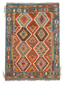  Kelim Afghan Old Style Tæppe 103X144 Ægte Orientalsk Håndvævet Hvid/Creme/Mørkegrøn (Uld, Afghanistan)