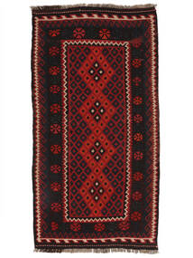 107X205 Afghan Vintage Kelim Taeppe Tæppe Orientalsk Sort/Mørkerød (Uld, Afghanistan)