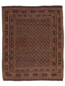  Afghan Vintage Kelim Tæppe 250X312 Ægte Orientalsk Håndvævet Sort/Mørkebrun Stort (Uld, Afghanistan)