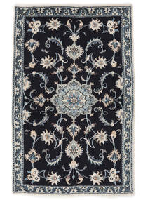  Orientalsk Nain Tæppe 90X140 Sort/Mørkegrå (Uld, Persien/Iran)