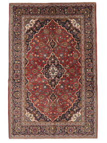  Keshan Tæppe 142X216 Ægte Orientalsk Håndknyttet Mørkebrun/Sort (Uld, Persien/Iran)