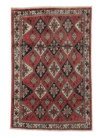  Afshar Shahre Babak Tæppe 115X180 Ægte Orientalsk Håndknyttet Sort/Mørkebrun (Uld, Persien/Iran)