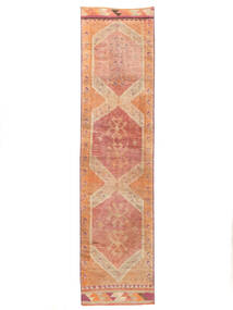  Herki Tæppe 90X350 Ægte Orientalsk Håndknyttet Tæppeløber Brun/Rød (Uld, Tyrkiet)