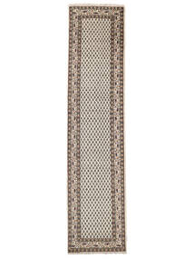  Mir Indisk Tæppe 80X338 Ægte Orientalsk Håndknyttet Tæppeløber Mørkebrun (Uld, Indien)
